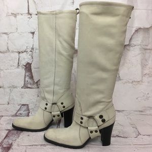 New Vtg 90s ALDO cowboy boots suede 8